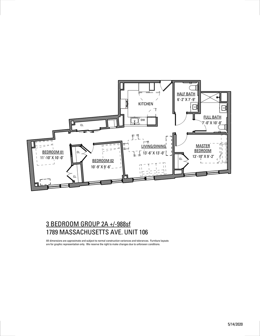 1789 MASSACHUSETTS , UNIT 106